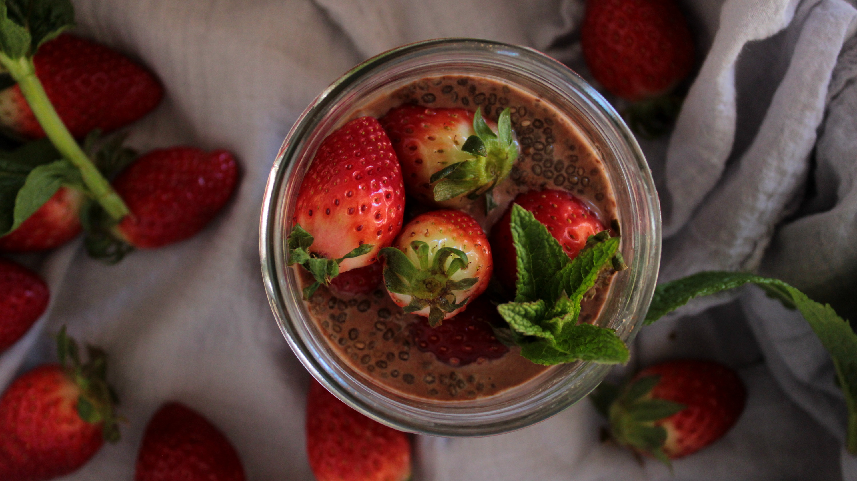 Overnight Oats με φράουλες