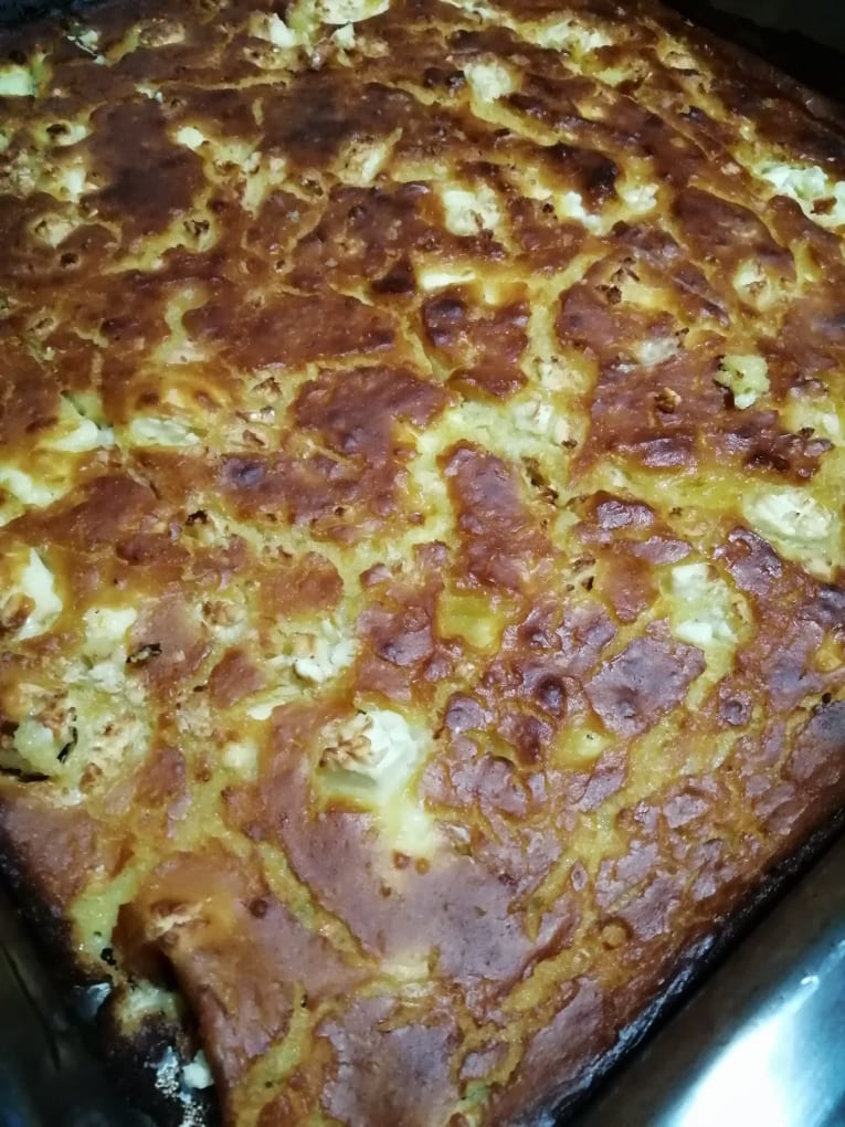 Μπατζίνα με γλυκό τραχανά