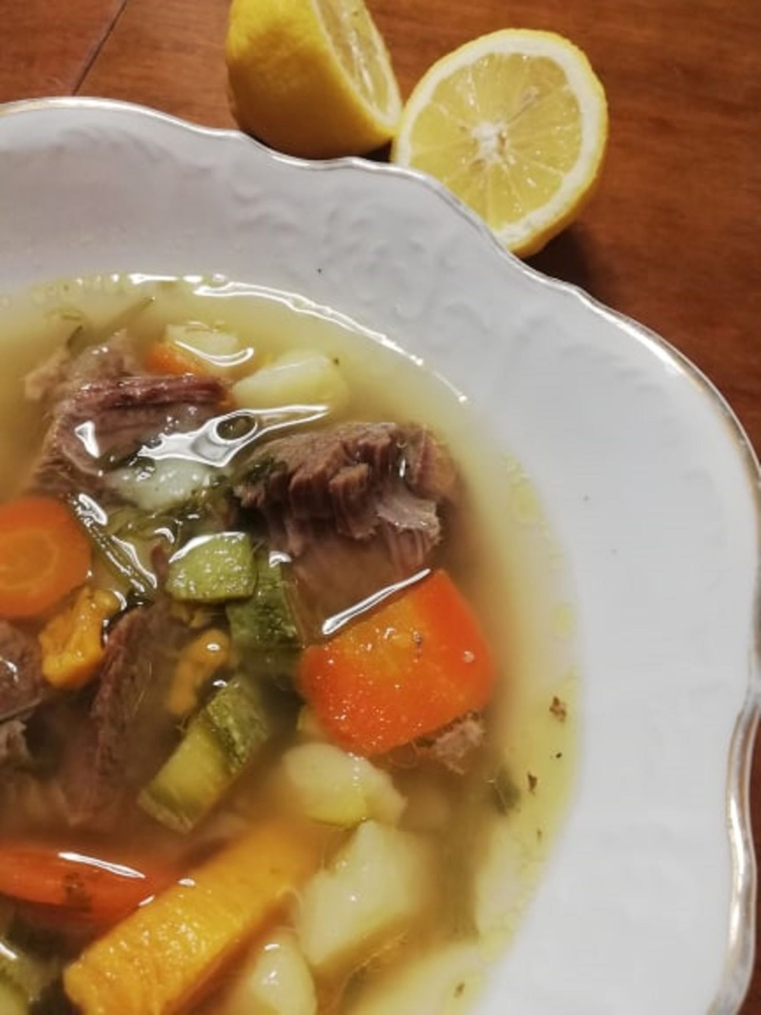 Κρεατόσουπα με λαχανικά
